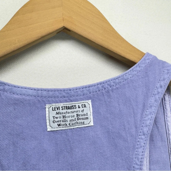 Levi's Radon Cut-Out Women Romper Purple Size Medium Pocket Soft Downtown Girl - Picture 11 of 14